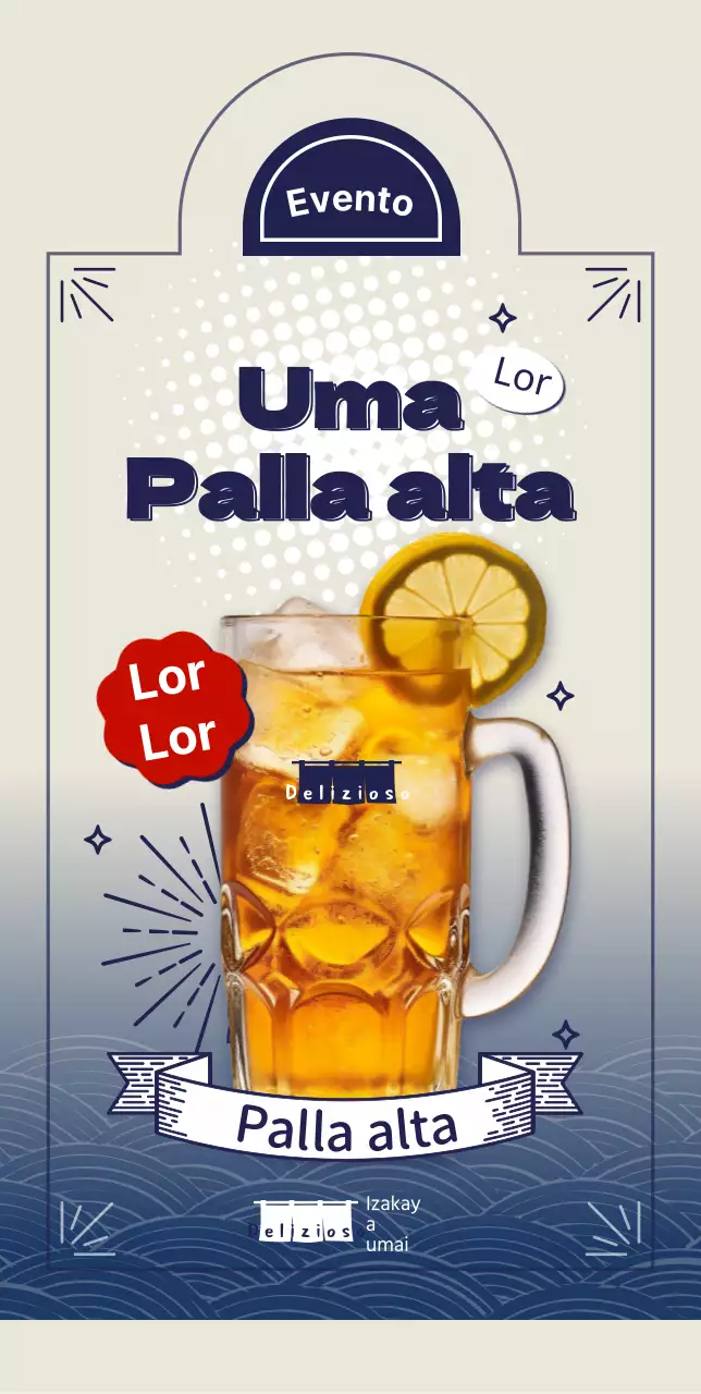 Stand Highball per eventi POP Tipo B