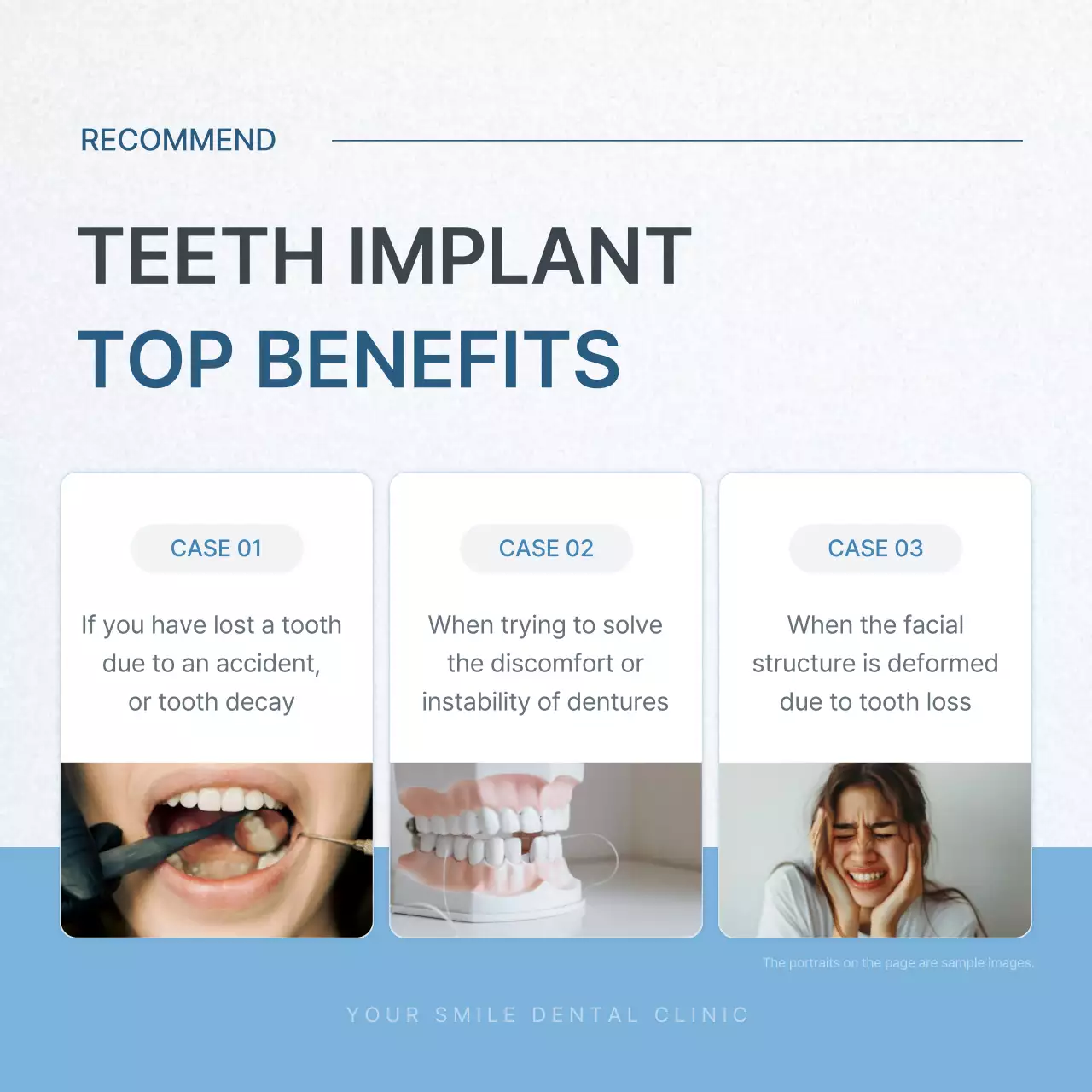 Blue Modern Dental Promotion Social Media Post