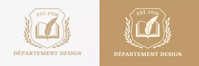 Université colorée avec logo de l'école