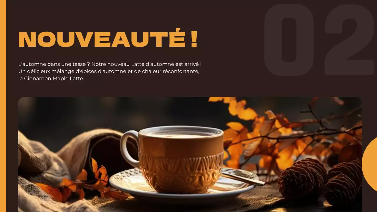 Enseigne numérique de magasin simple orange et marron Publicité promotionnelle