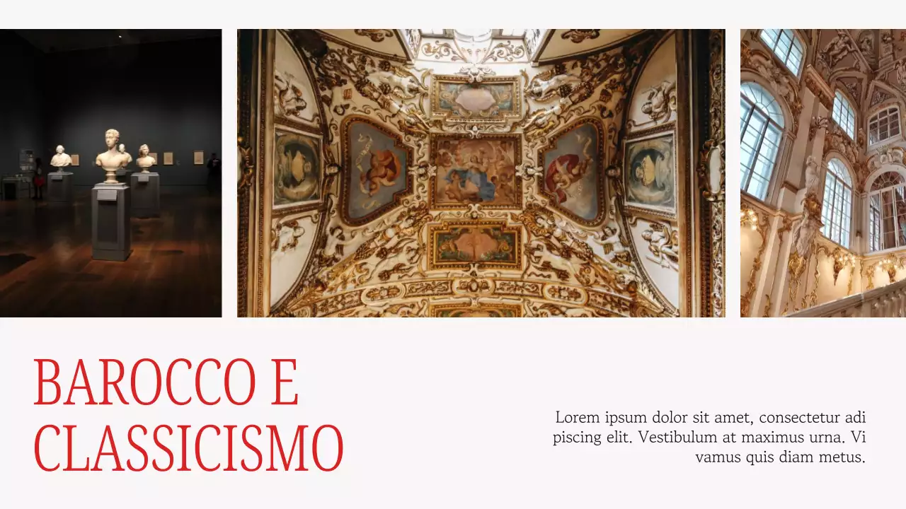 Grigio e rosso Elegante materiale per conferenze d'arte europea