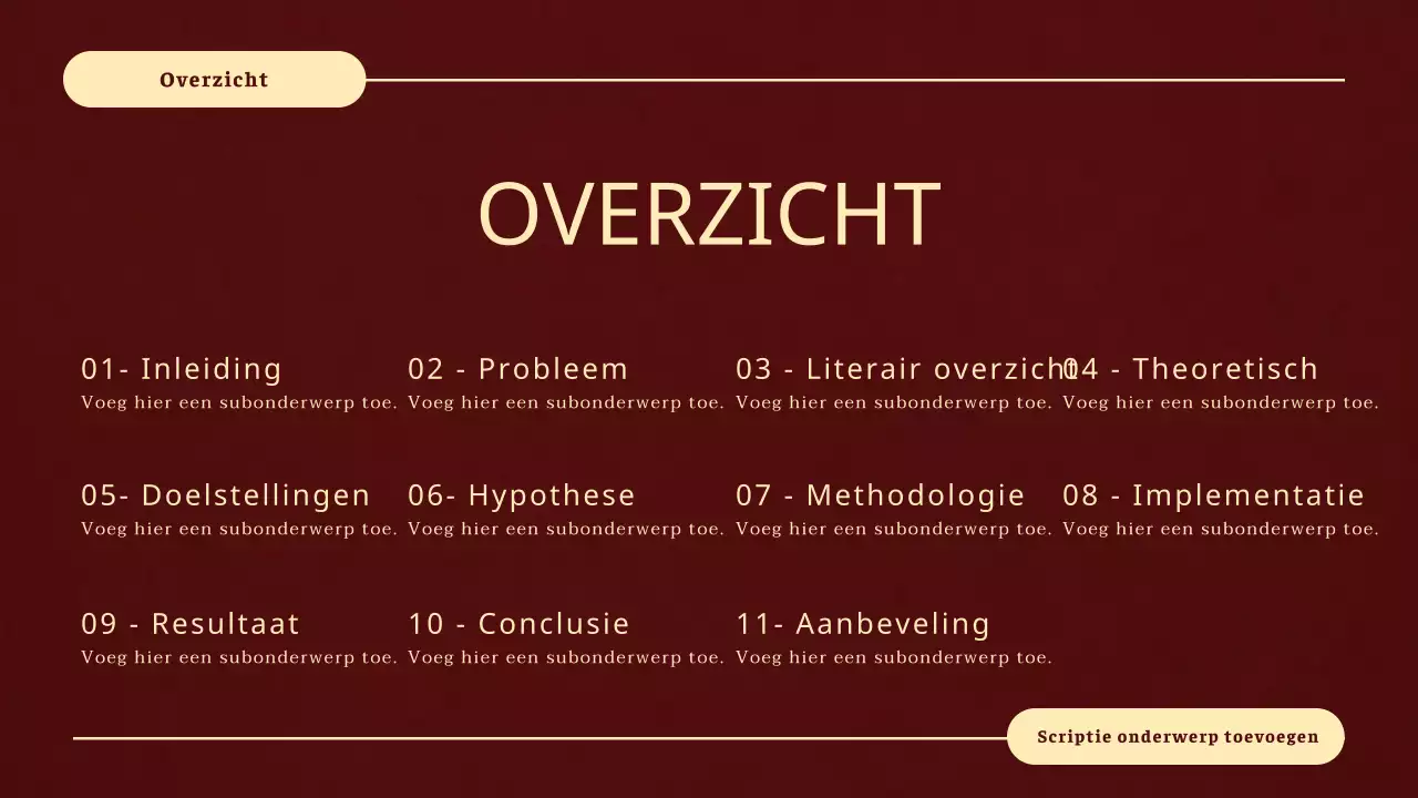 rood geel elegant renaissance scriptie verdediging lesmateriaal