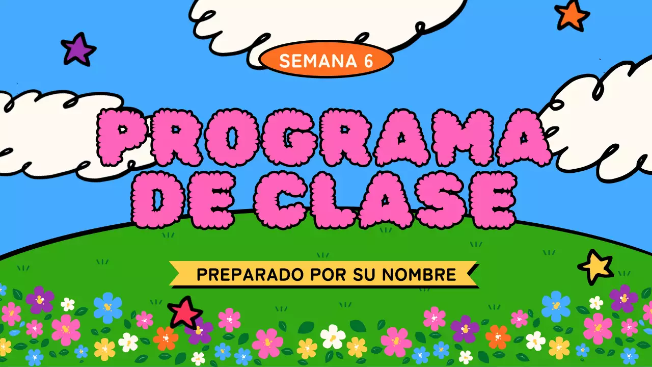 Plan de clases de animación Skyblue