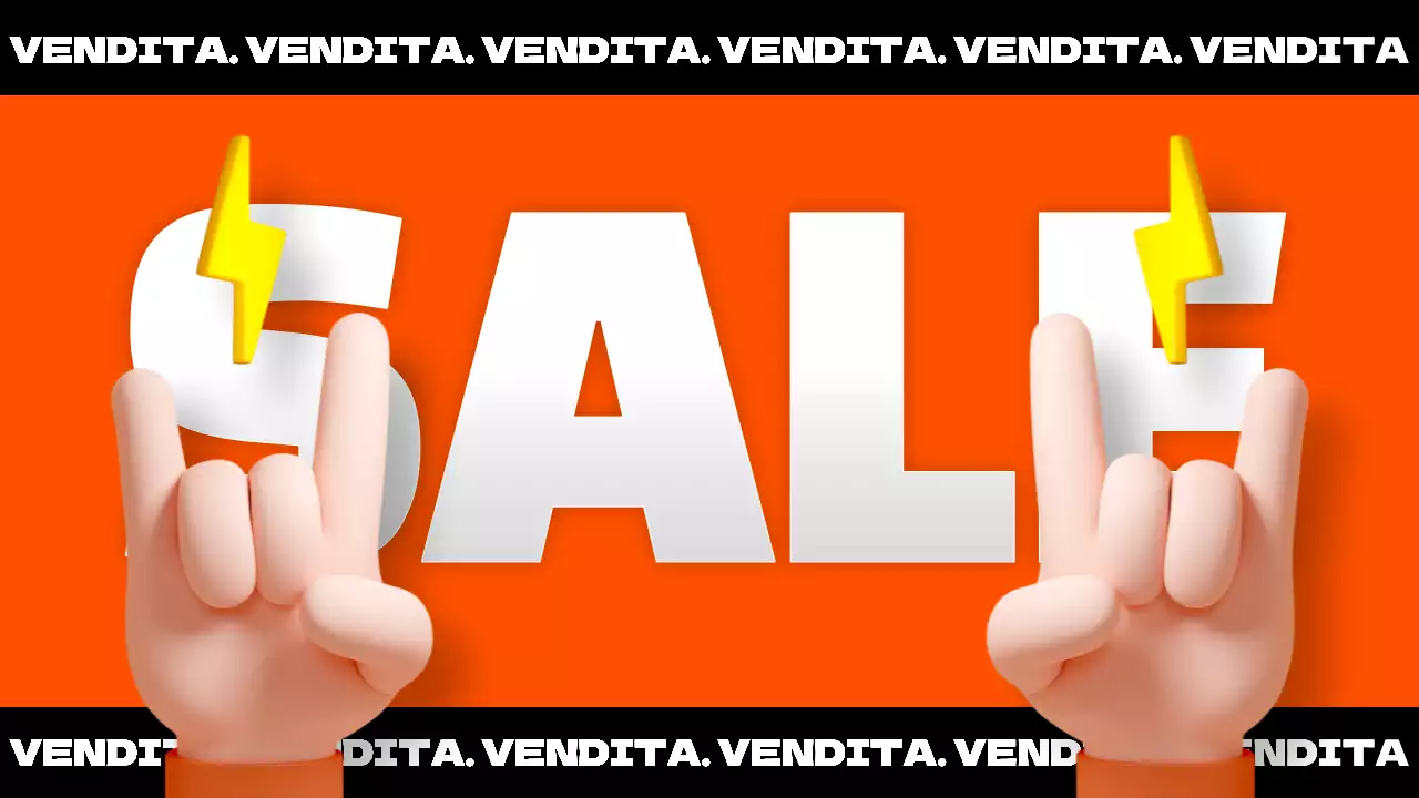 Promuovere gli annunci con una tipografia kitsch in blu chiaro