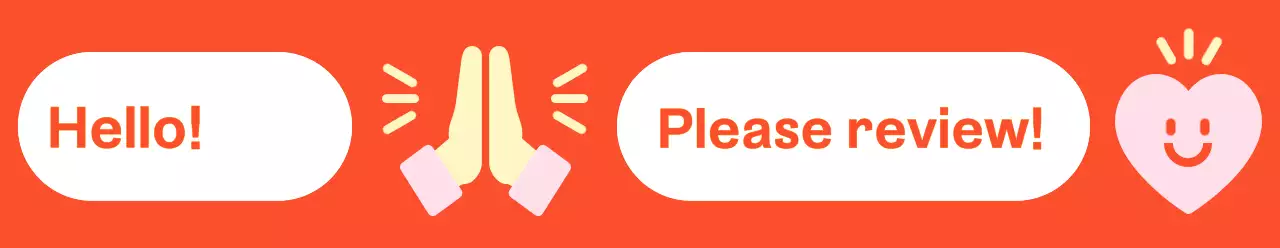 Meminta dan berterima kasih atas ulasan dengan sopan