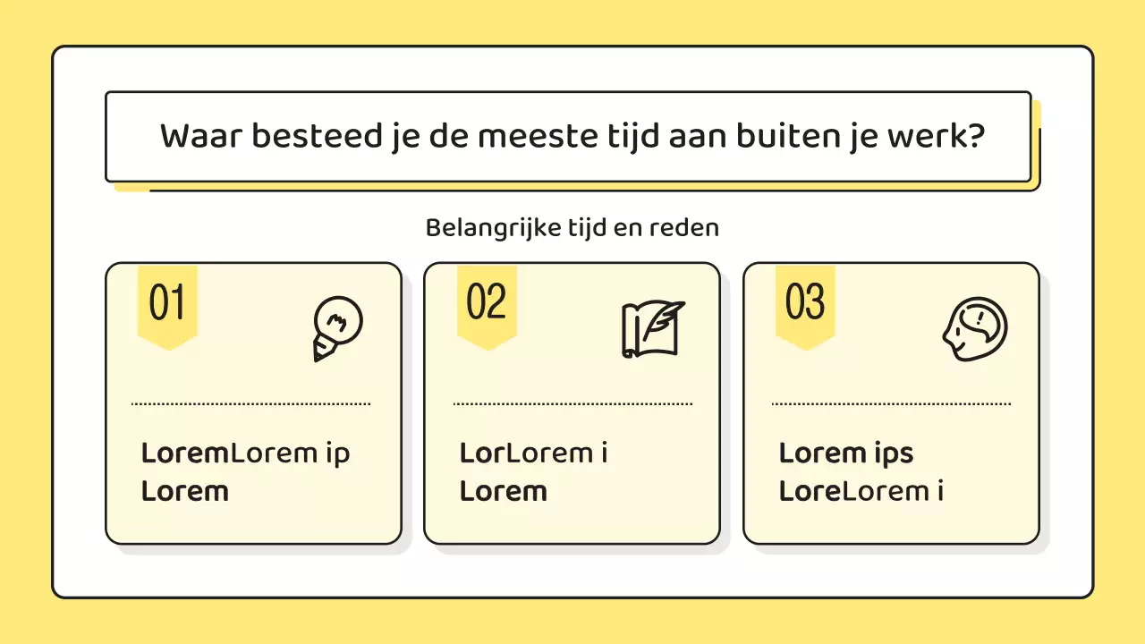 Gele, minimalistische sollicitatiebrief