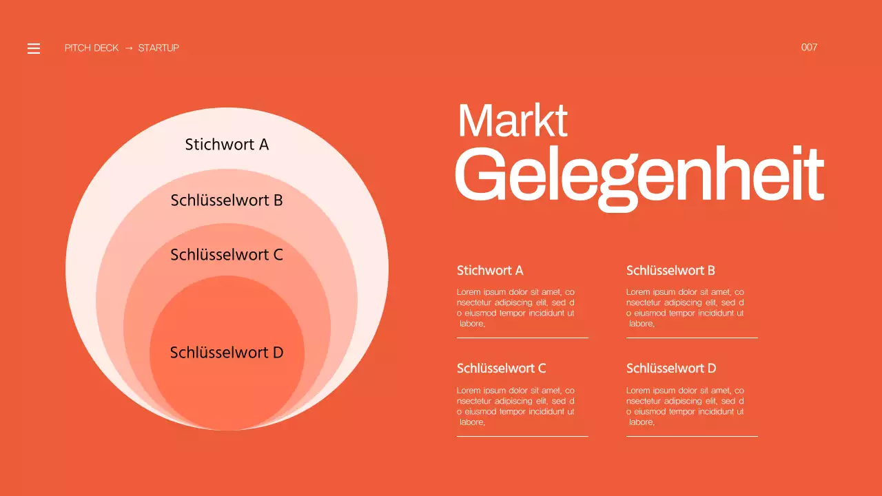 Orange Bold Business Startup Pitch Deck Proposal