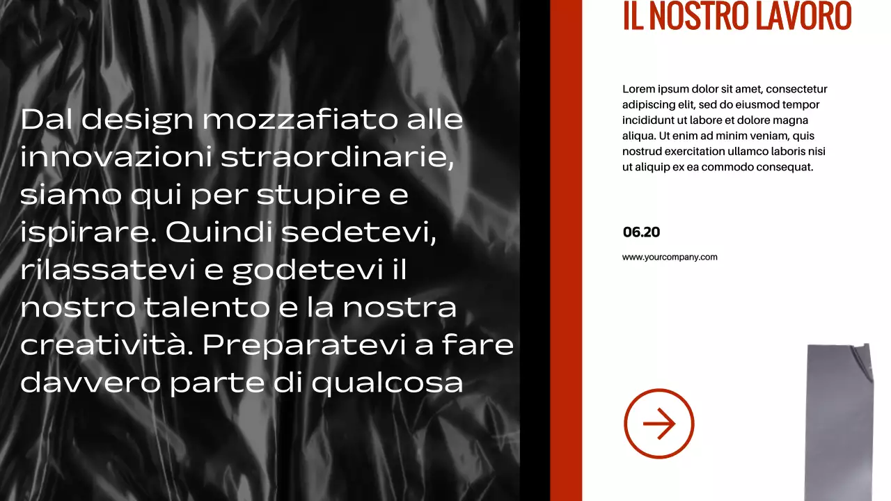 Red Black Modern Bold Profilo aziendale Introduzione