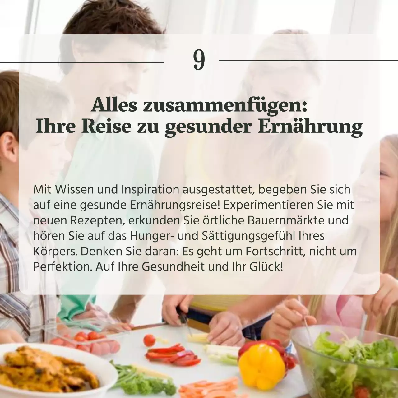 Grey and Green Natural Gesundes Essen und Diätführer