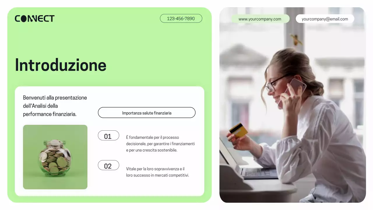 Viola Verde Moderna Relazione di analisi delle prestazioni finanziarie