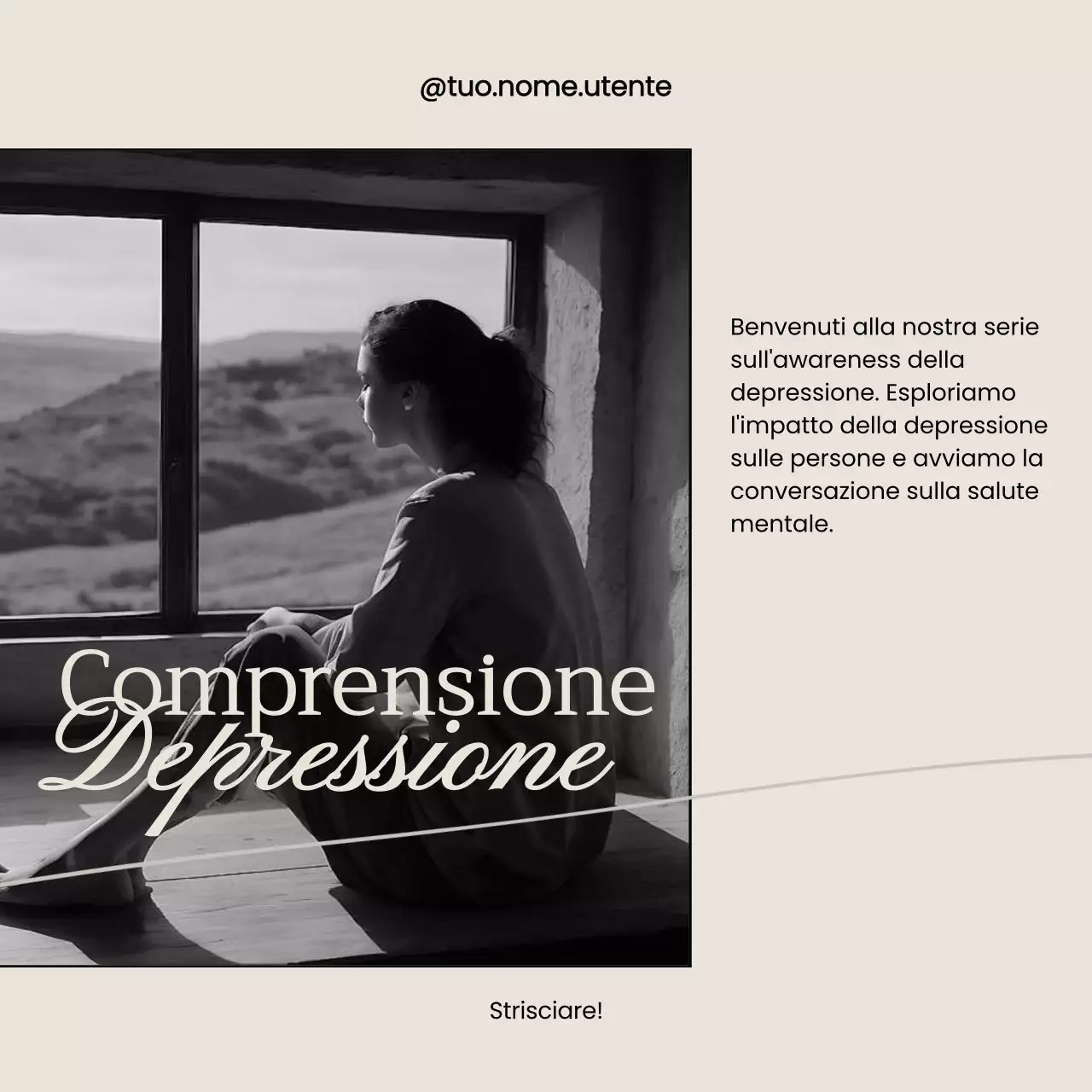 Beige e nero Materiale didattico minimo sulla salute mentale