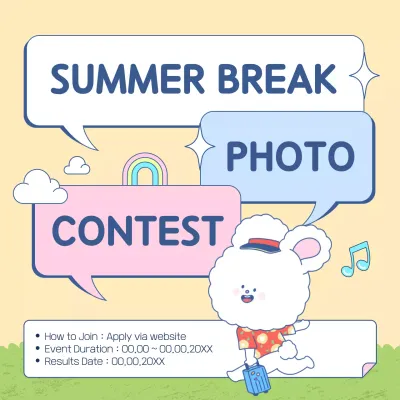 Promote your yellow and chartreuse summer event