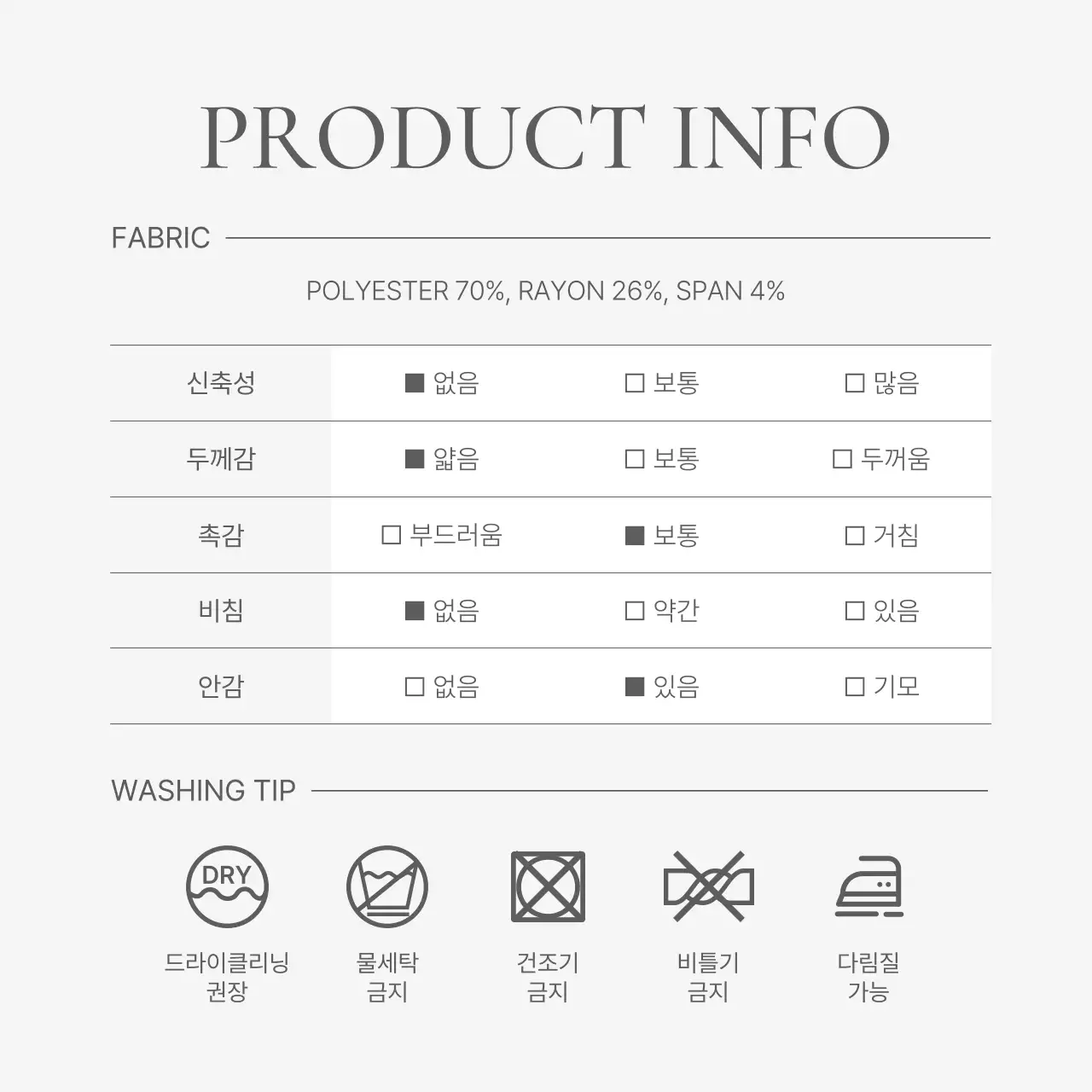 흰색과 회색의 심플한 스타일의 이모지로 꾸며준 패션 쇼핑몰에 필요한 안내 및 주의사항 공지