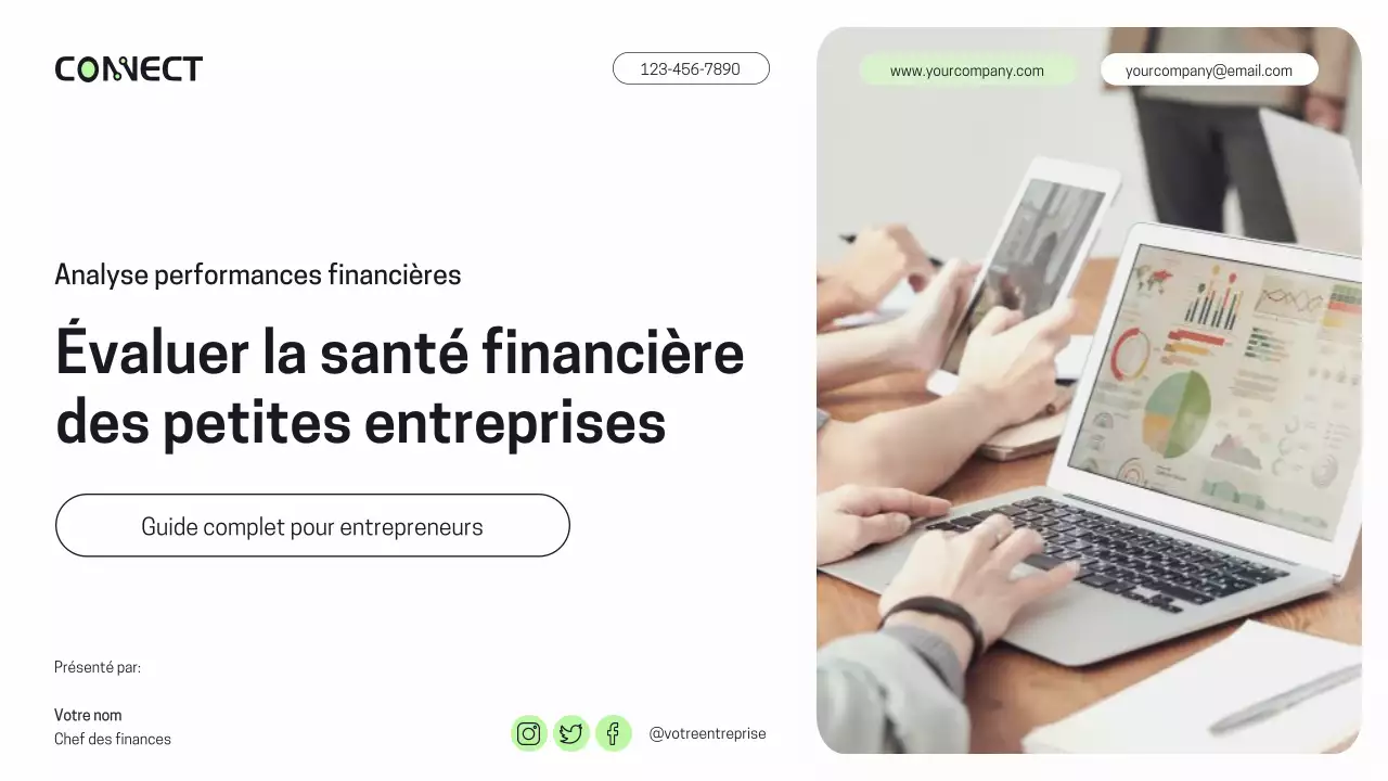 Purple Green Modern Rapport d'analyse des performances financières