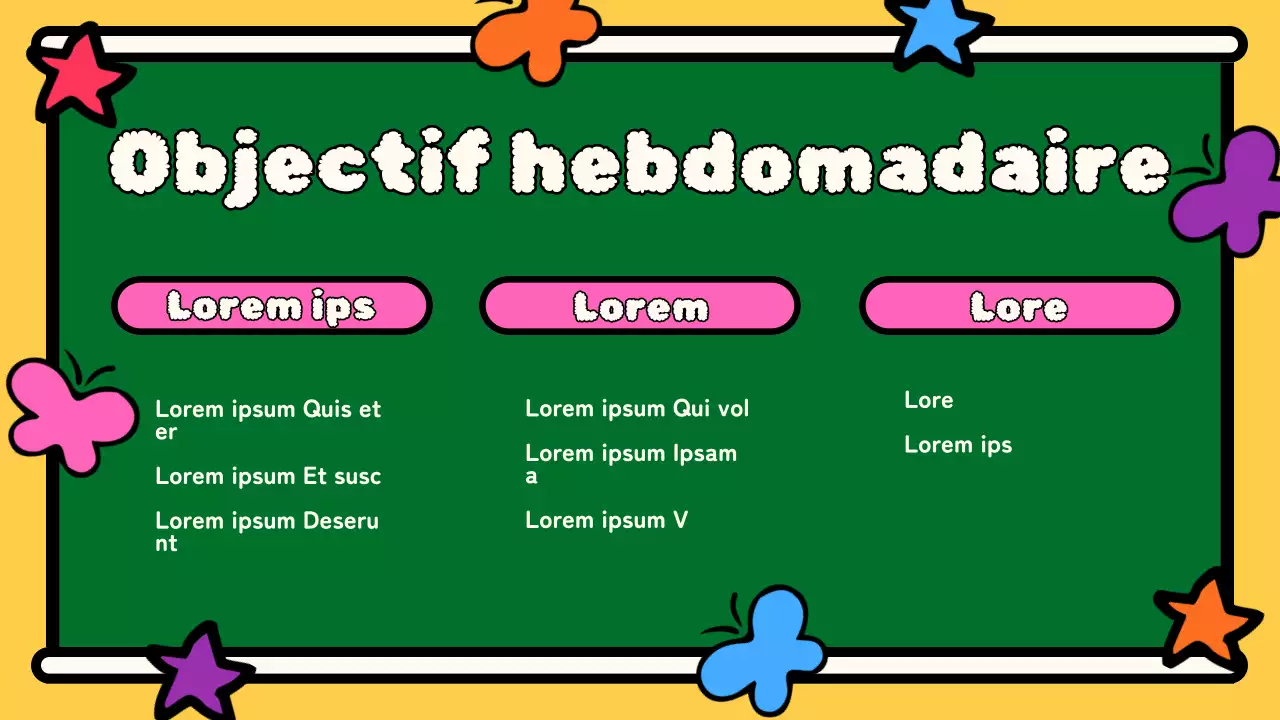 Plan de classe Skyblue Animation