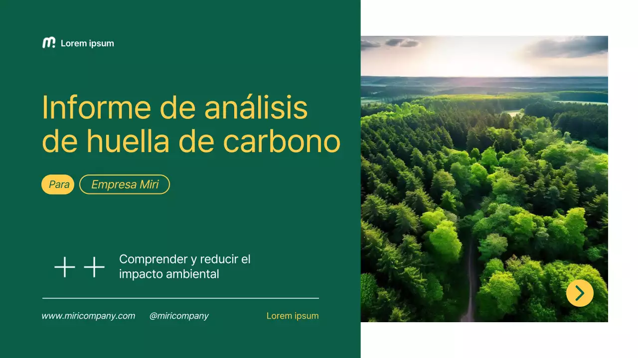 Informe de análisis de la huella de carbono de Green Modern Company