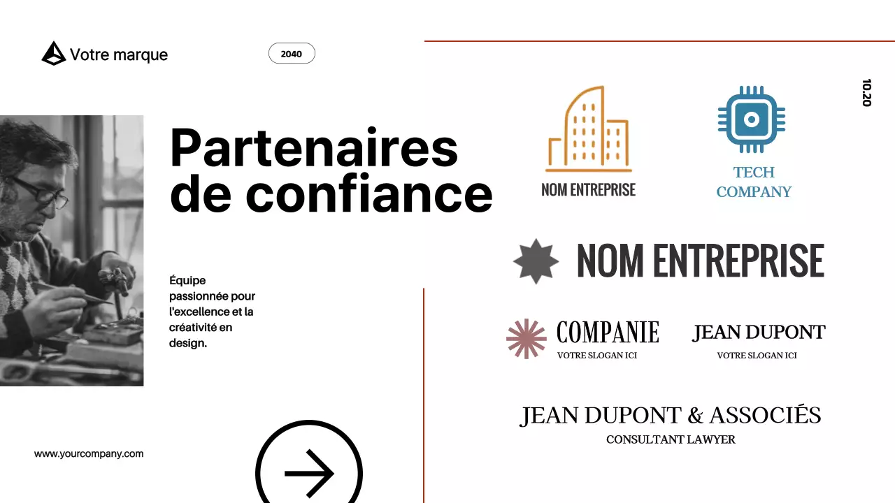 Red Black Modern Bold Business Profil de l'entreprise Introduction