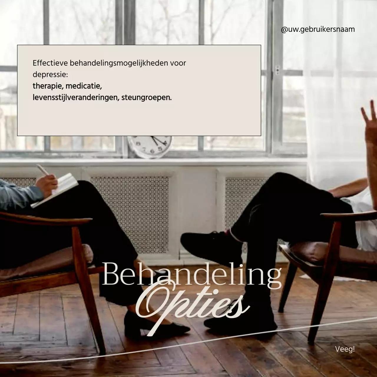 Beige en zwart minimaal lesmateriaal voor geestelijke gezondheid