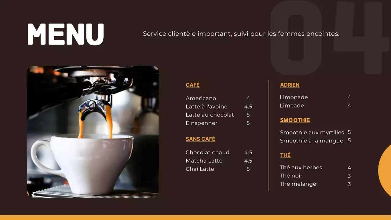 Enseigne numérique de magasin simple orange et marron Publicité promotionnelle