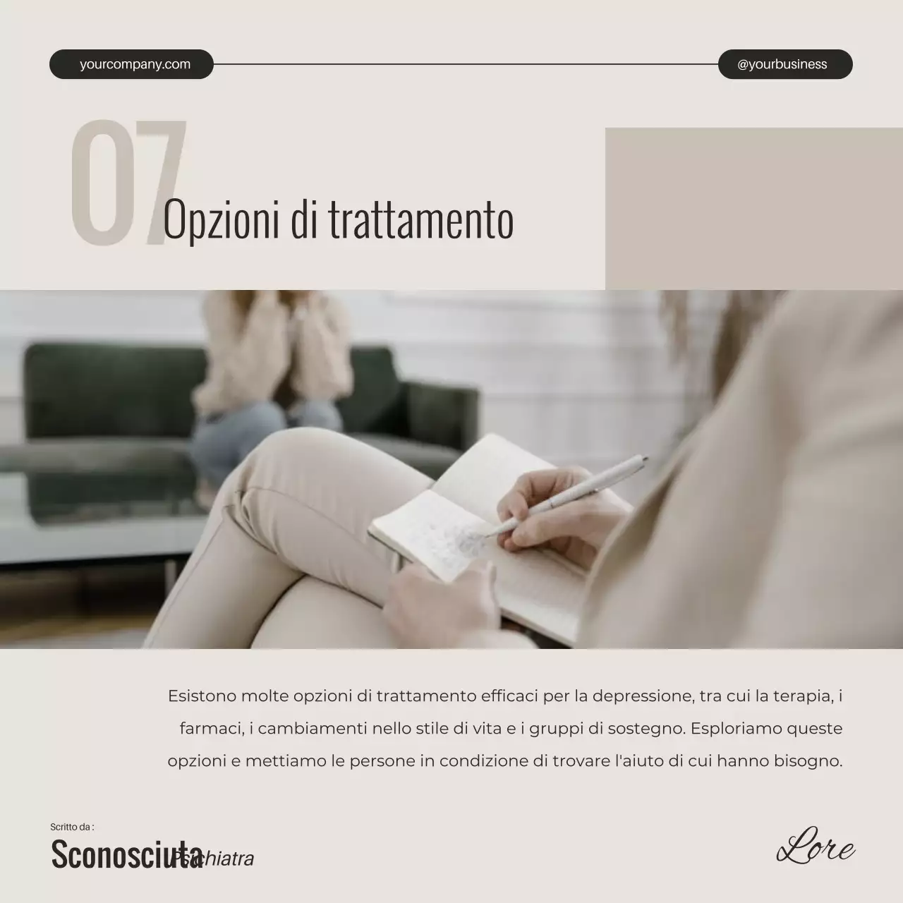 Avorio Nero e Bianco Minima Depressione Salute Mentale Campagna svelata