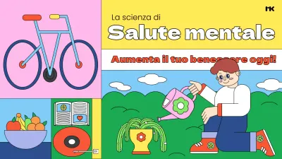 Promuovere i consigli per la salute mentale con un tocco di giallo e verde