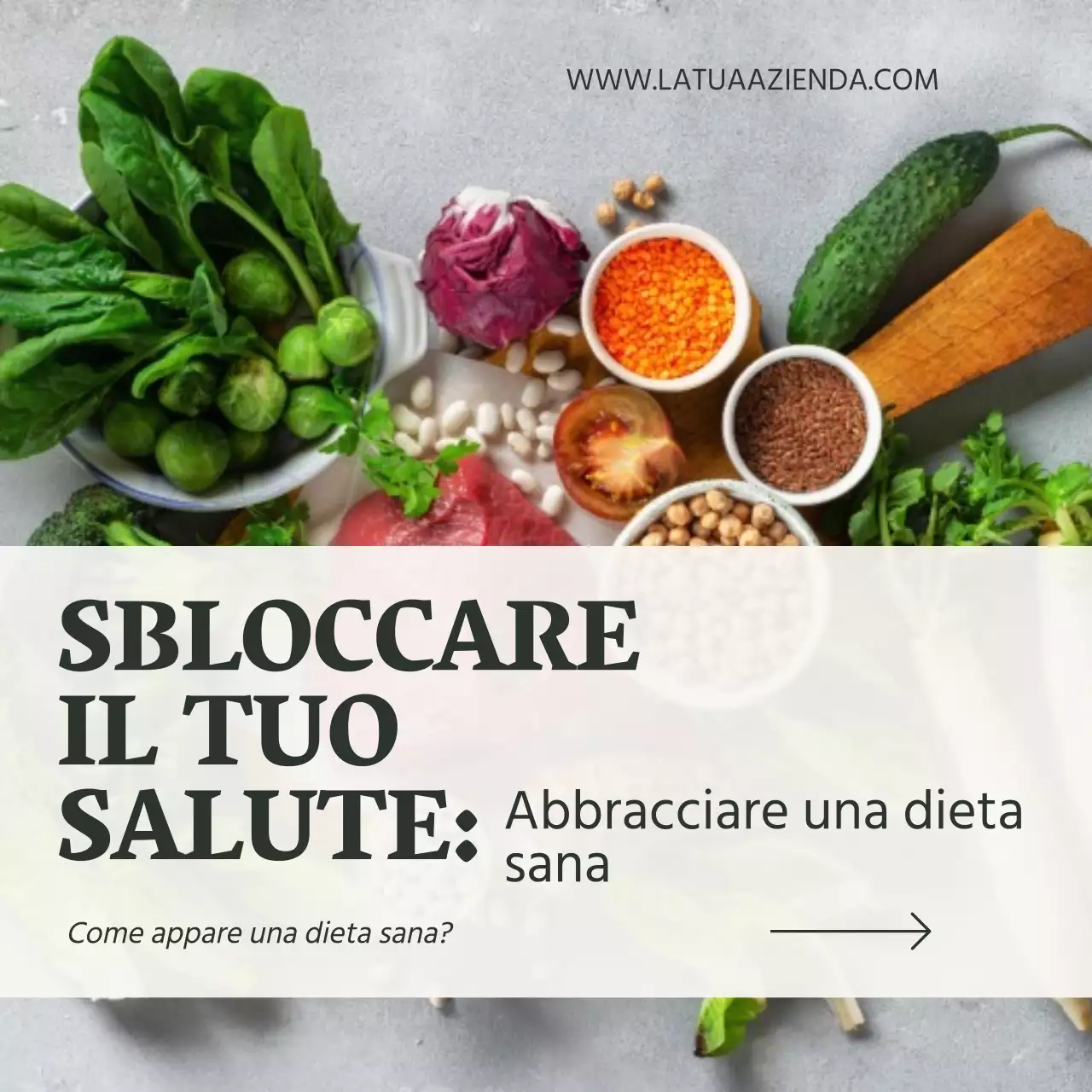 Grigio e Verde Naturale Guida alla salute e alla dieta
