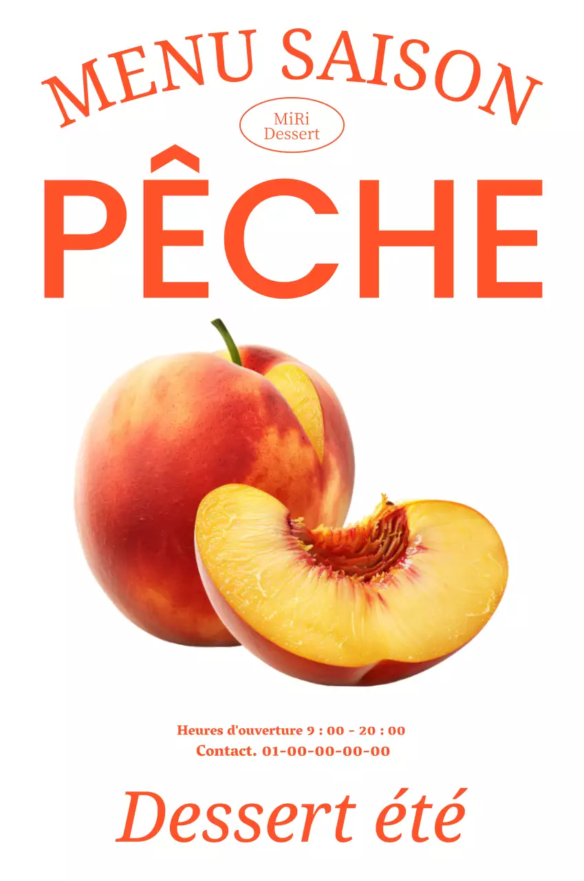 Pêche à la française nouvelle signalétique du menu