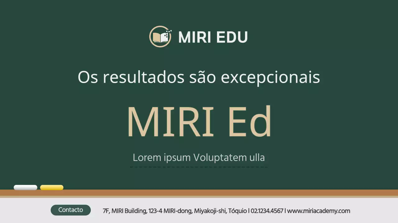 Um prospeto escolar simples e abstrato