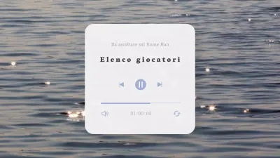 Pubblicità minimalista della playlist Han River Yunseul in azzurro