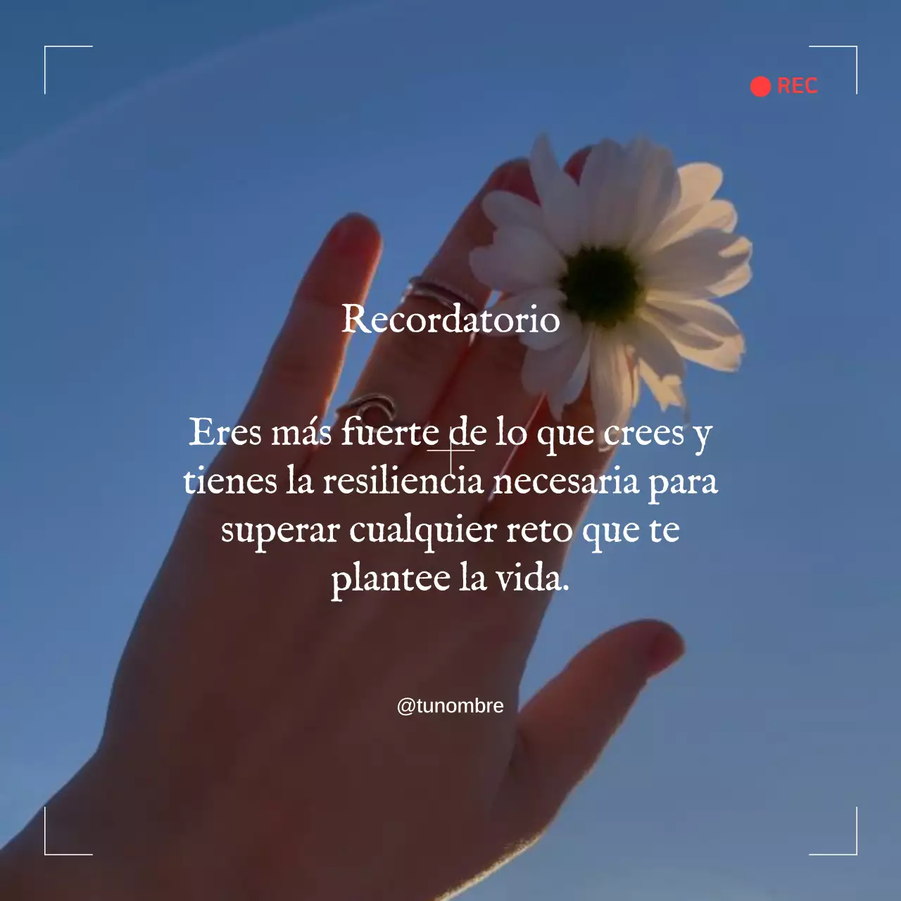 Cita motivacional minimalista de moda sobre salud mental