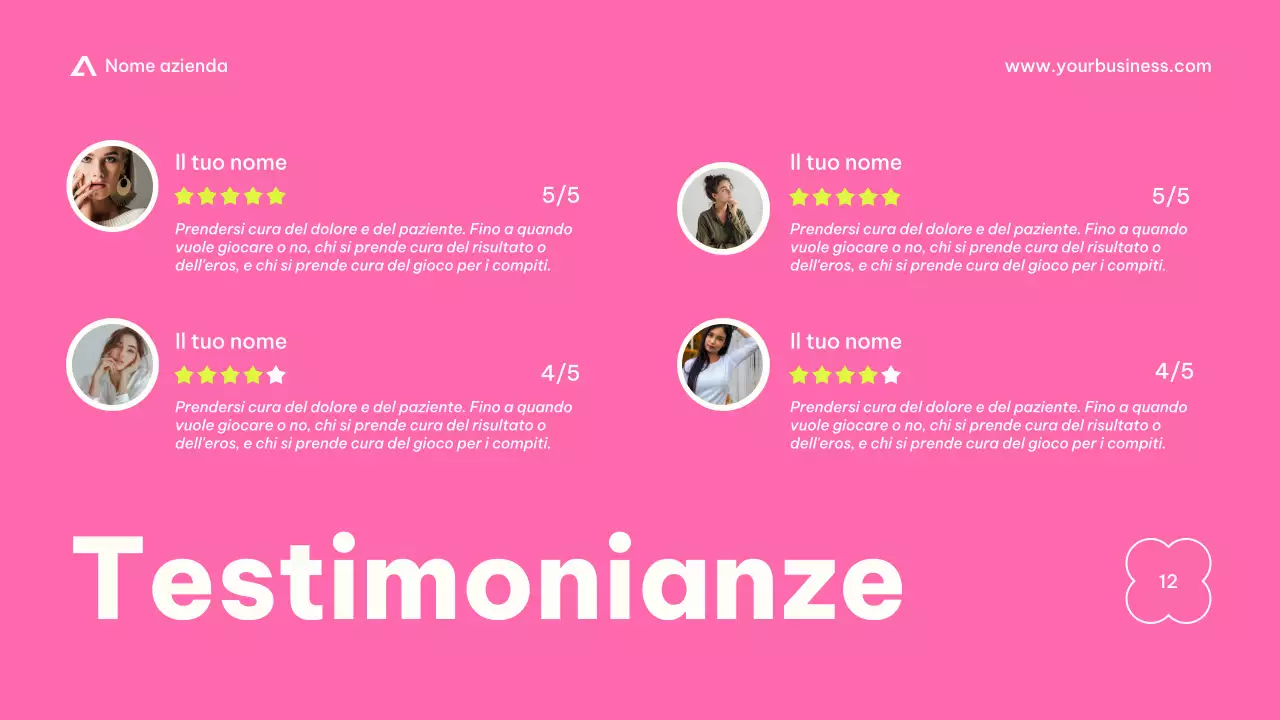 Purple Beige Pink Lime Modern Basic Minimal Business Presentazione dell'azienda