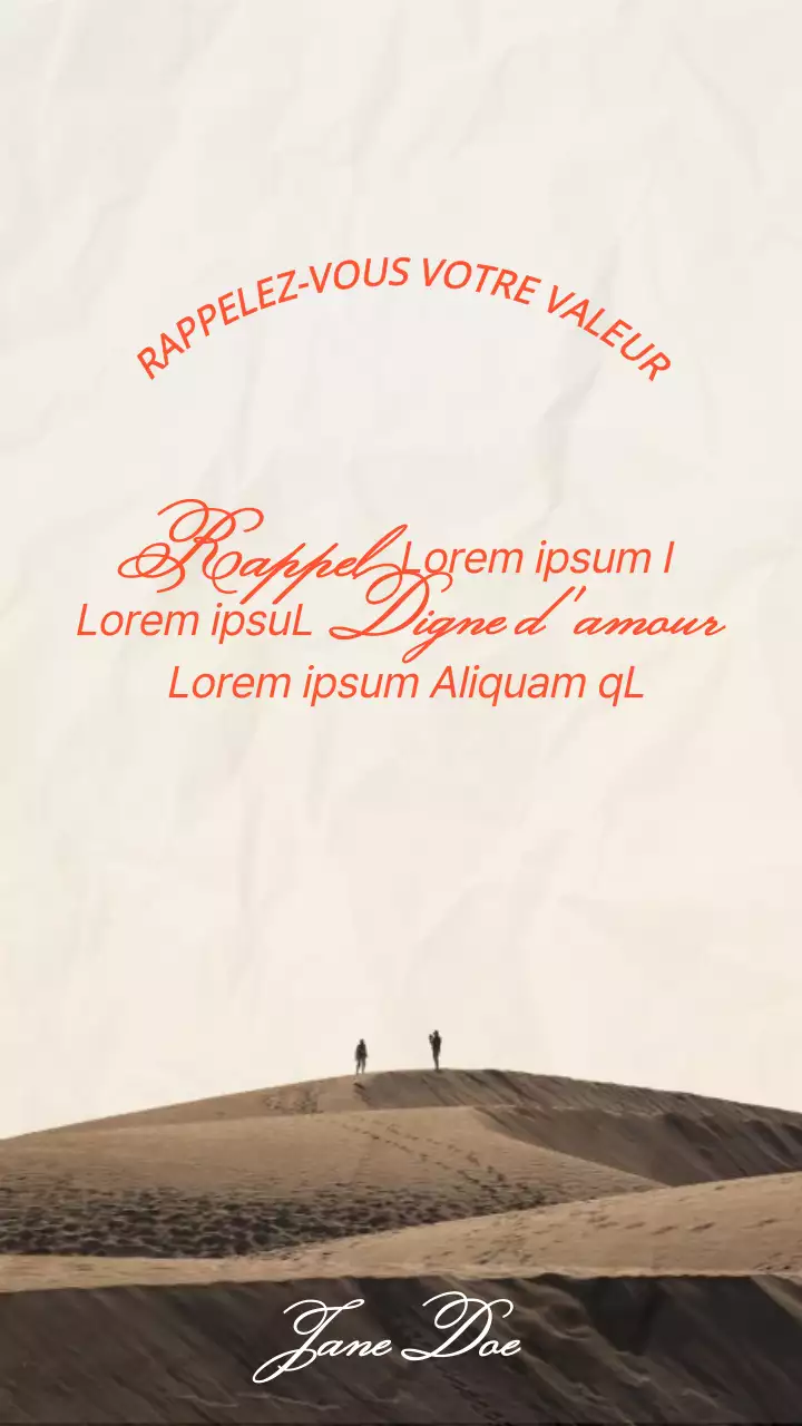 Beige Brown Minimal Elegant Inspirational Quote