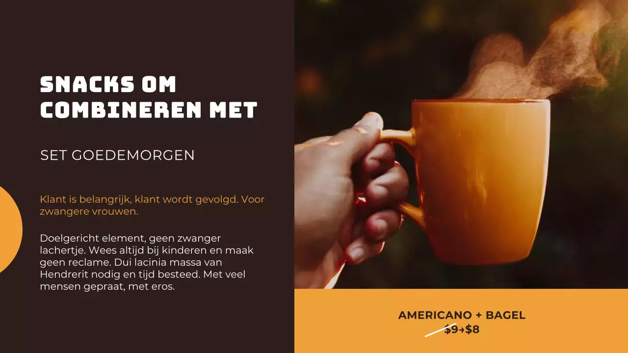 Oranje en Bruin Eenvoudig Winkel Digitaal Teken Reclame Promotie