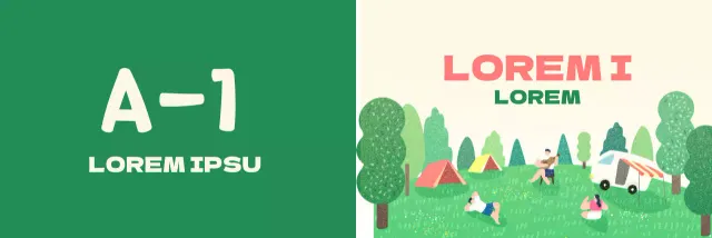 Ein sentimentaler Campingplatz mit einer illustrierten Zeichnung von Campern