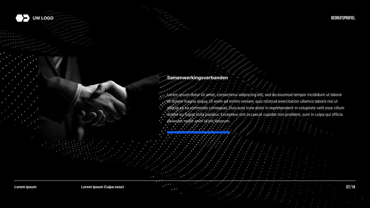 Black Tone Modern Bedrijf Introductie