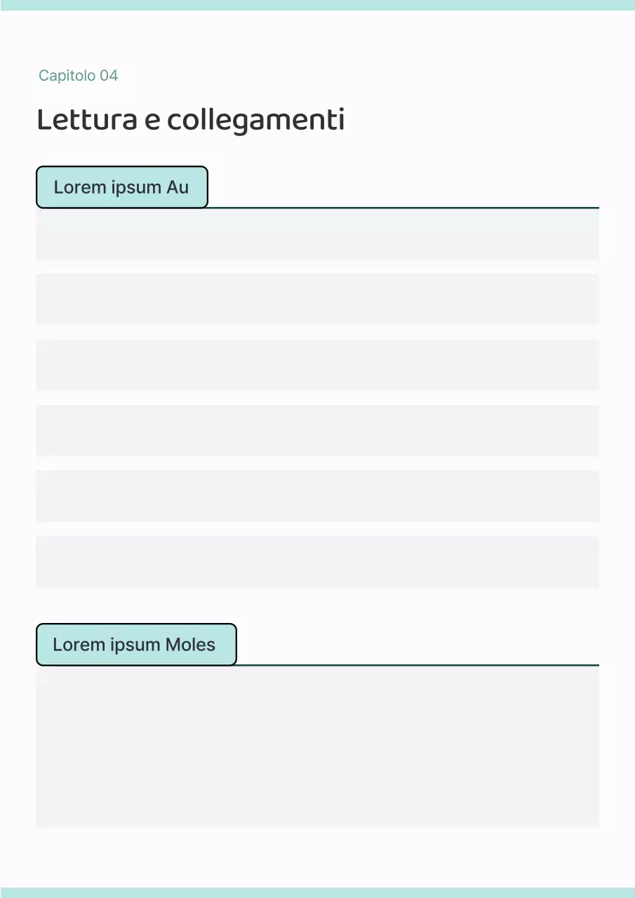 Un semplice diario planner bianco e menta