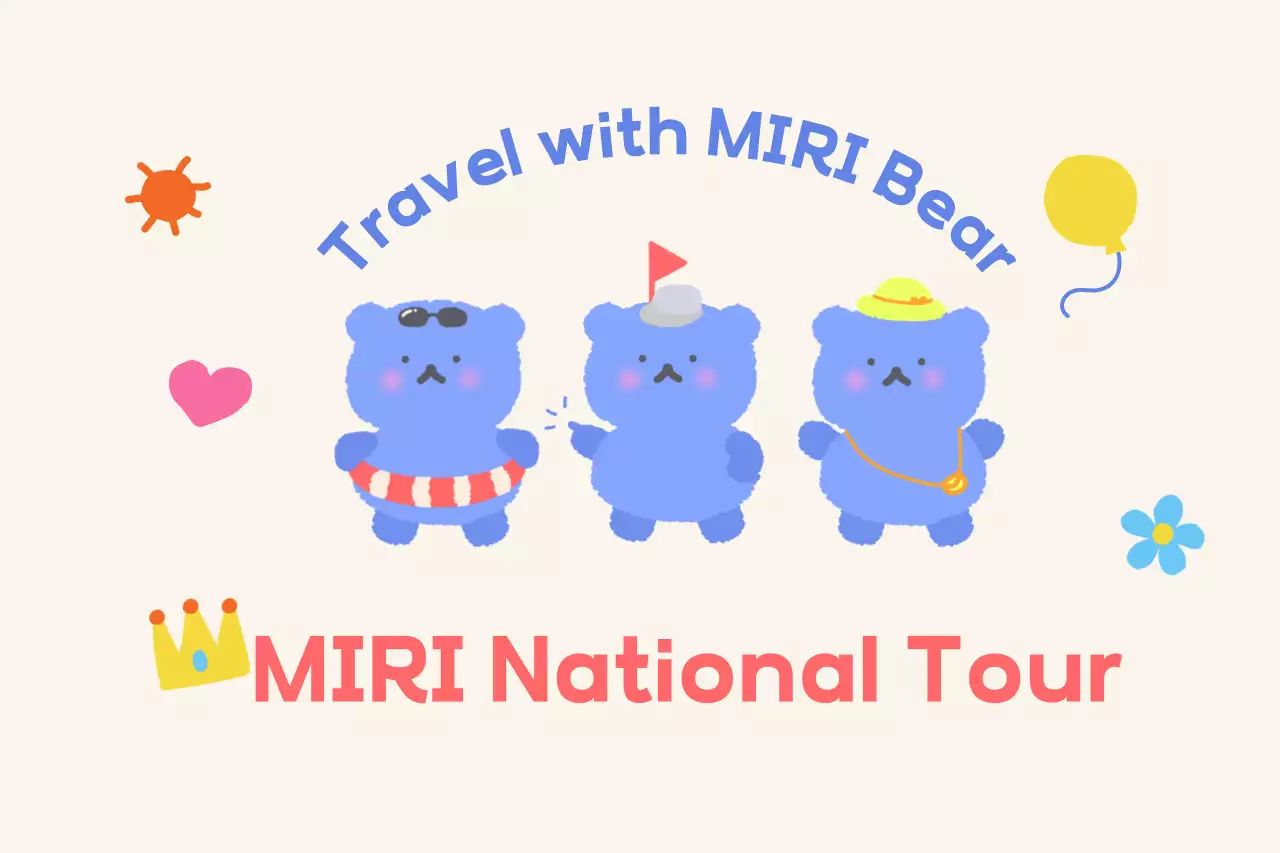 A tour operator with a cute bear illustration