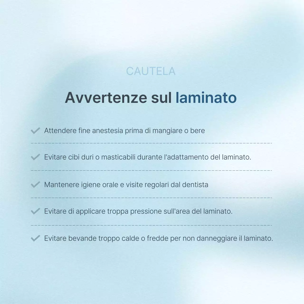 Un semplice kit di social media per il marketing dello studio dentistico, di colore bianco e azzurro, per promuovere lo studio.