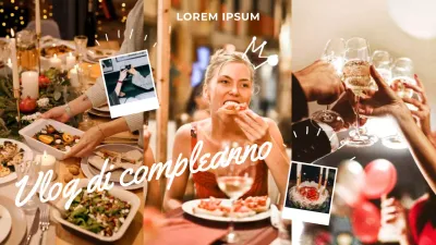 Video di compleanno vintage grigio