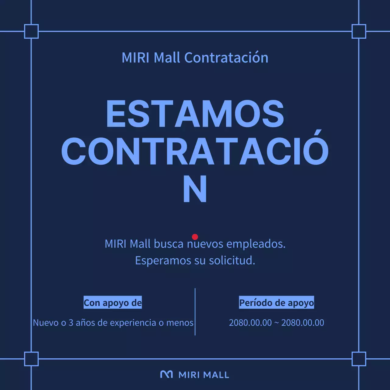 Guía de ofertas de empleo de moda en azul marino y azul claro