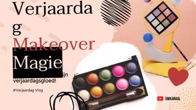 Roze Modern Trendy Warme Verjaardag Makeover Magie