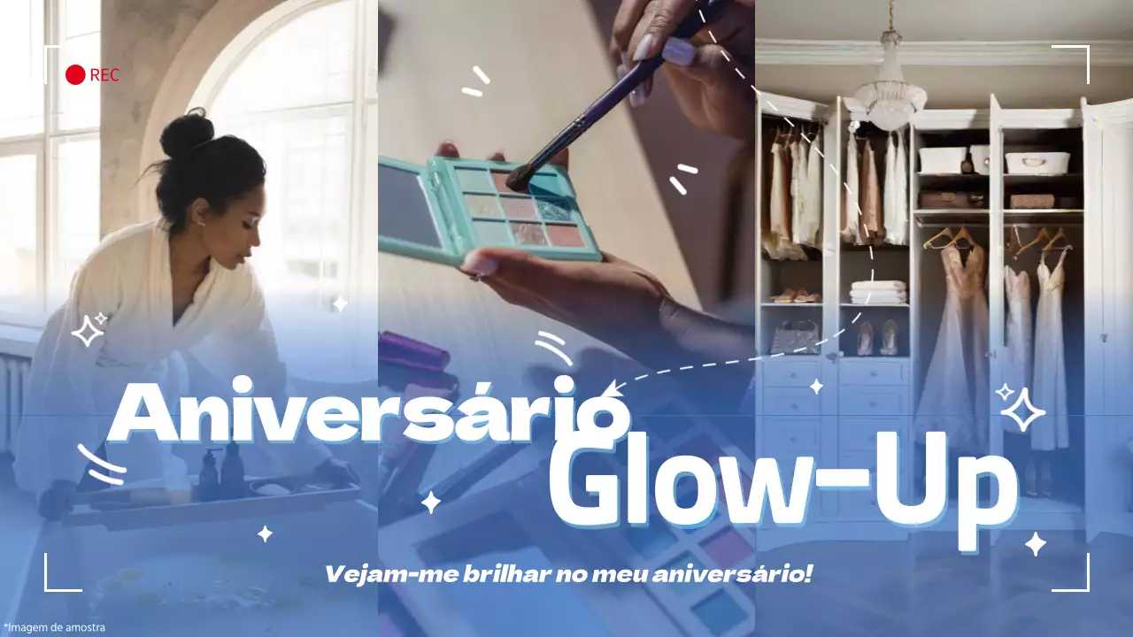 Guia de Preparação da Festa de Aniversário Azul e Branco Bold