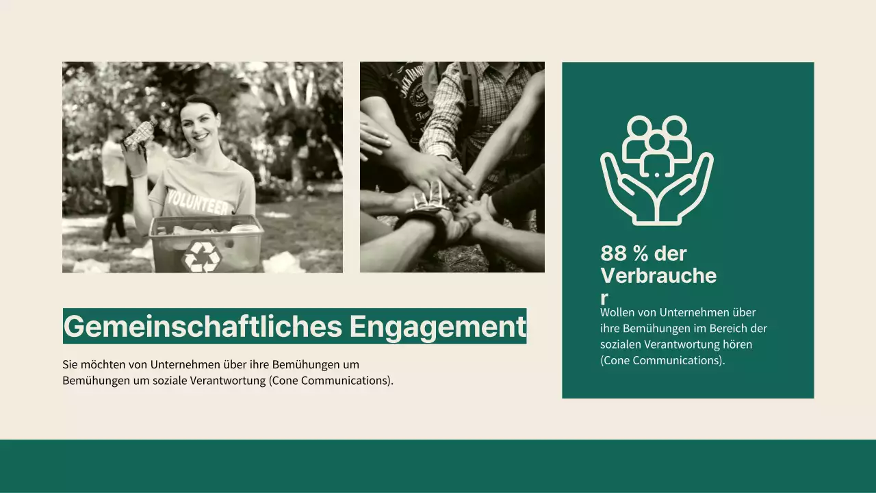 Grün und Gelb Einfaches Unternehmen Nachhaltige Lösungen Strategie