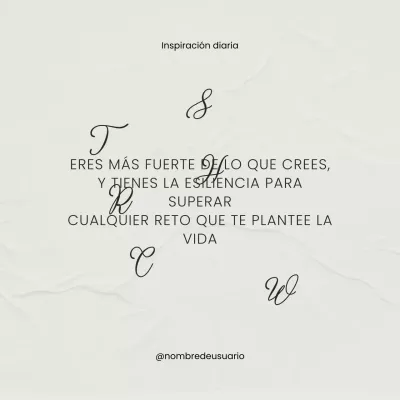 Beige Negro Minimal Elegante Cita Inspiradora