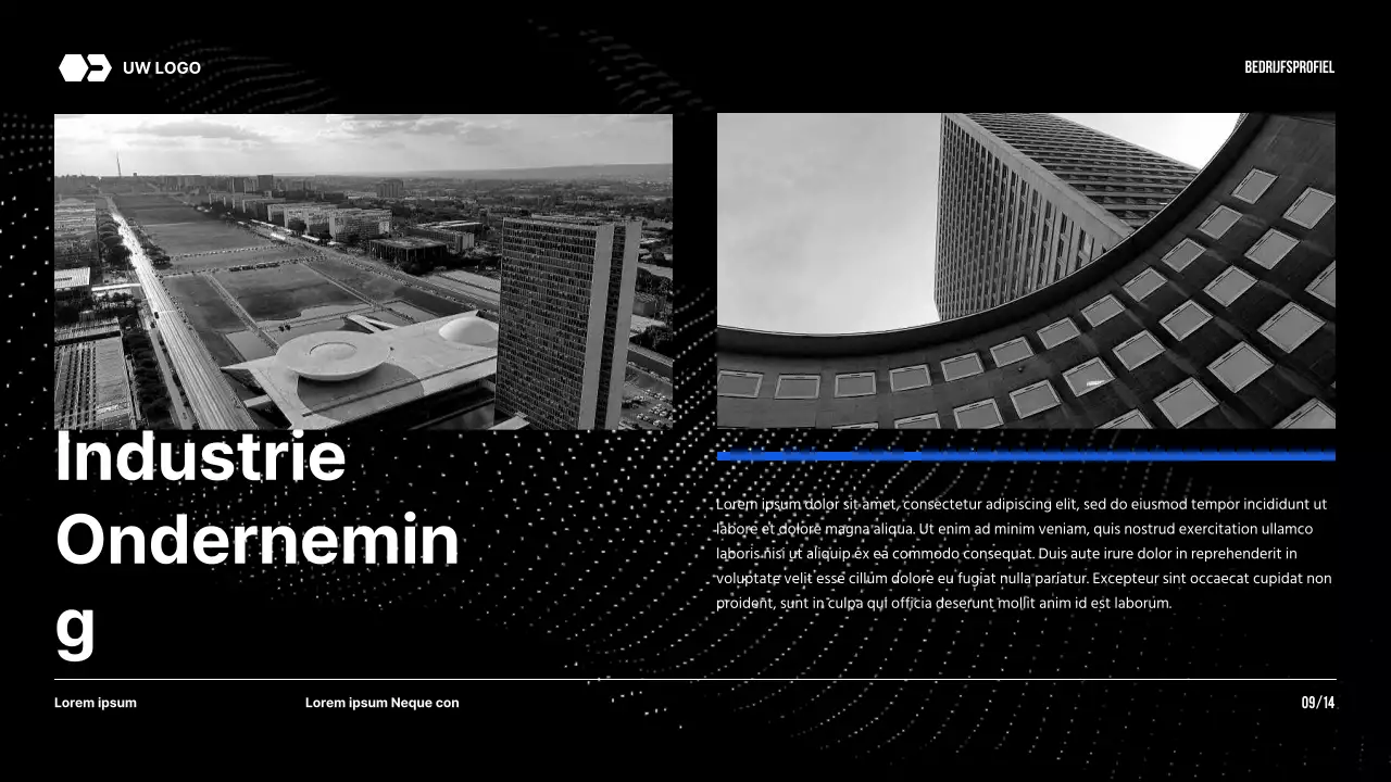 Black Tone Modern Bedrijf Introductie