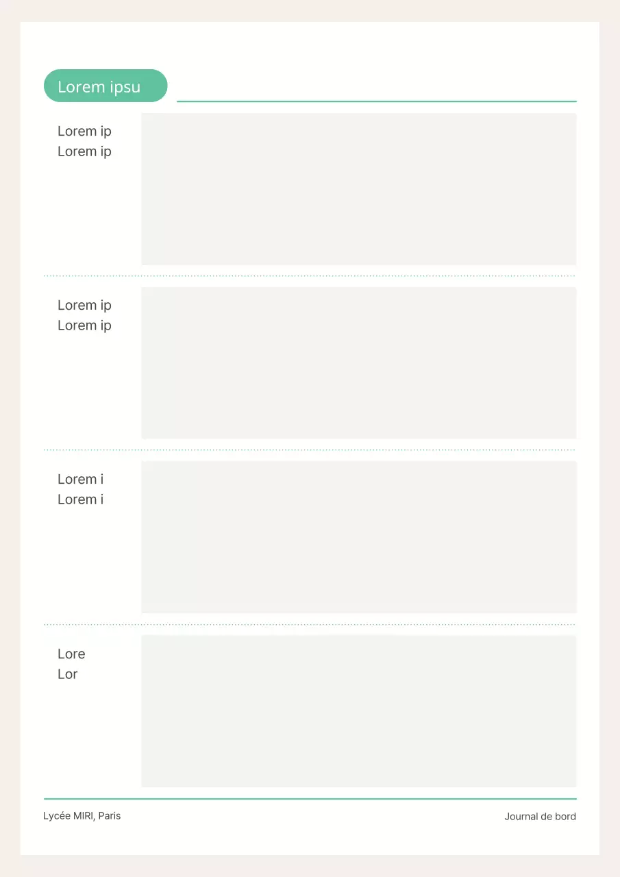 Joli agenda scolaire jaune et menthe