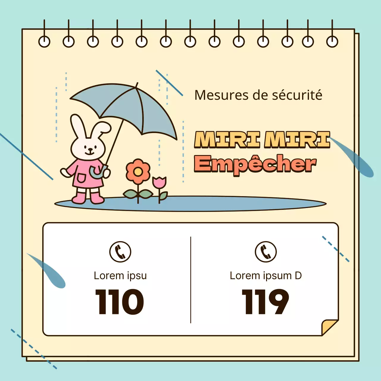 Conseils de sécurité pour la saison des pluies dans cette jolie ville jaune et bleu clair