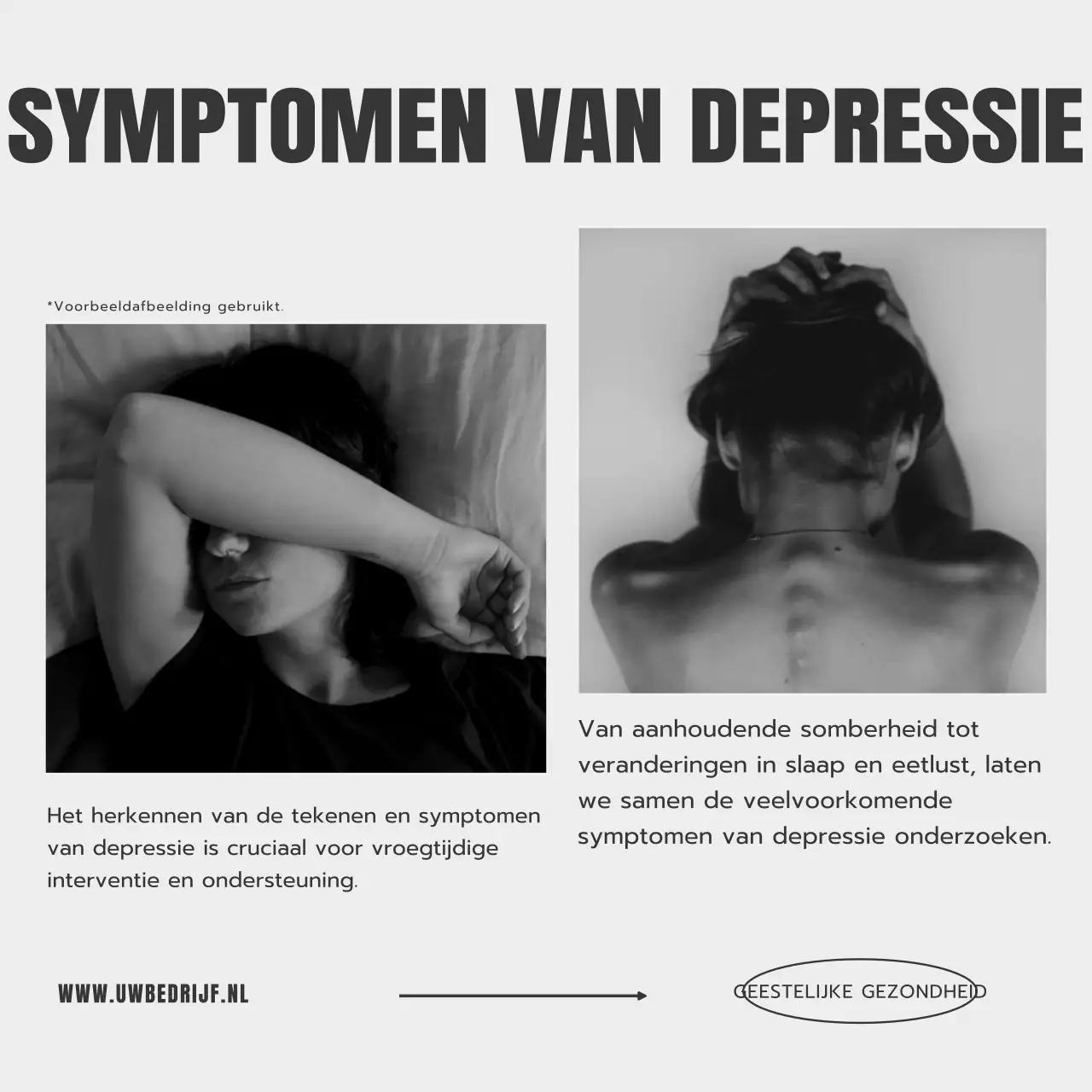 Beige en Grijs Minimalistische Psychologie Blog Promotie