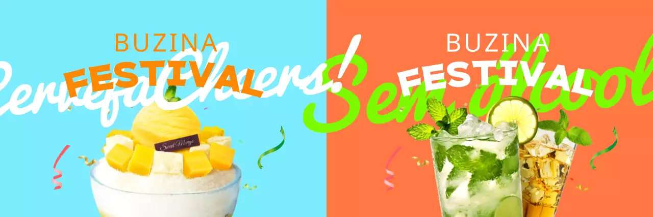 Bebidas e artigos de papelaria inspirados nos festivais de verão