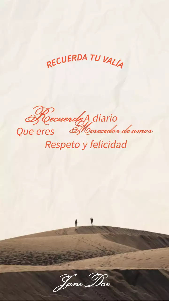 Beige Marrón Mínimo Elegante Cita Inspiradora